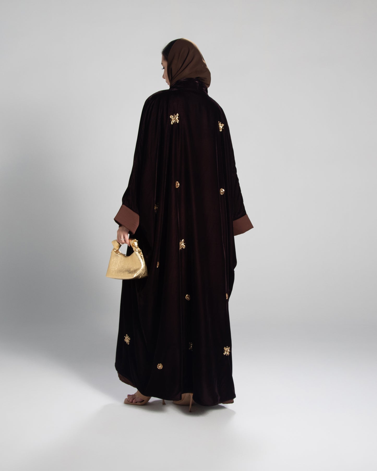 HAJAR ABAYA - DEEP BROWN