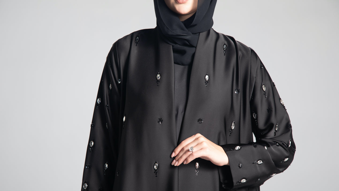 JASMINE ABAYA - NIGHT BLACK