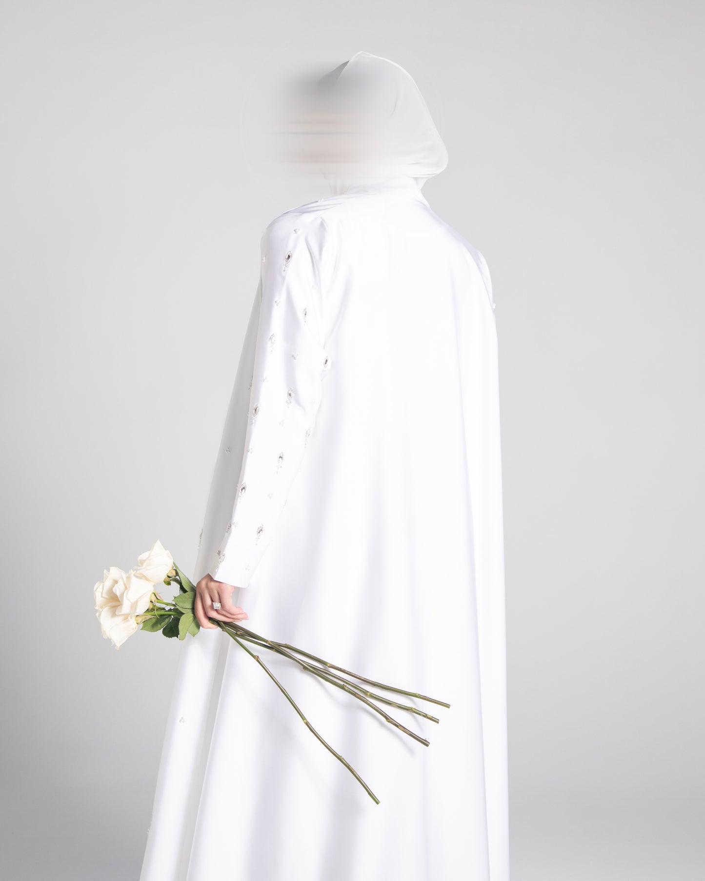 JASMINE ABAYA - PEARL WHITE